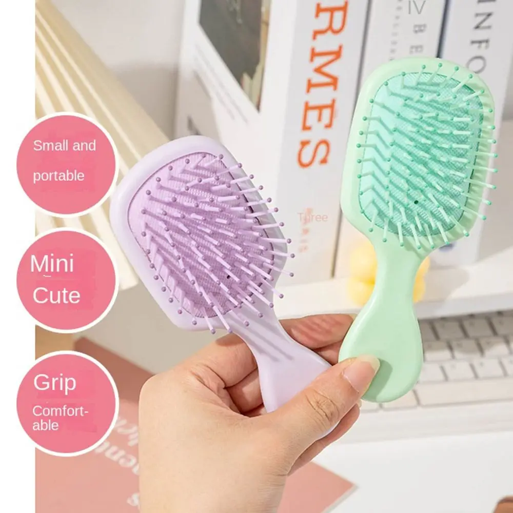 Mini Anti-static Air Bag Comb Head Massage Acupoint Stimulation Air Cushion Hair Comb Knotless Reduce Hair Loss Hairbrush Girls