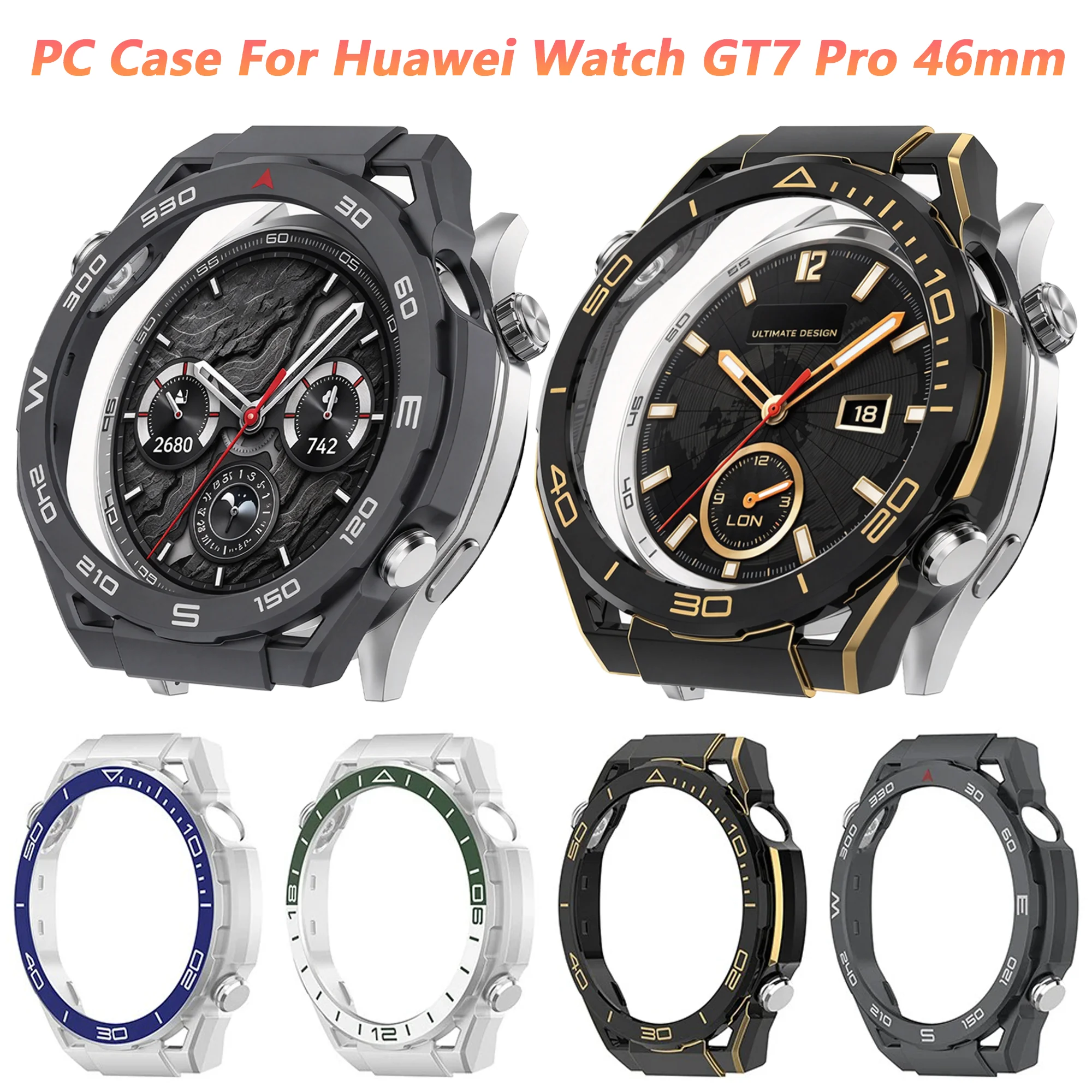 Case For Huawei Watch GT7 Pro 46mm Smartwatch Accessories Scale Hard PC Cover Bumper Shell Huawei Watch GT7 Pro Protective Cases