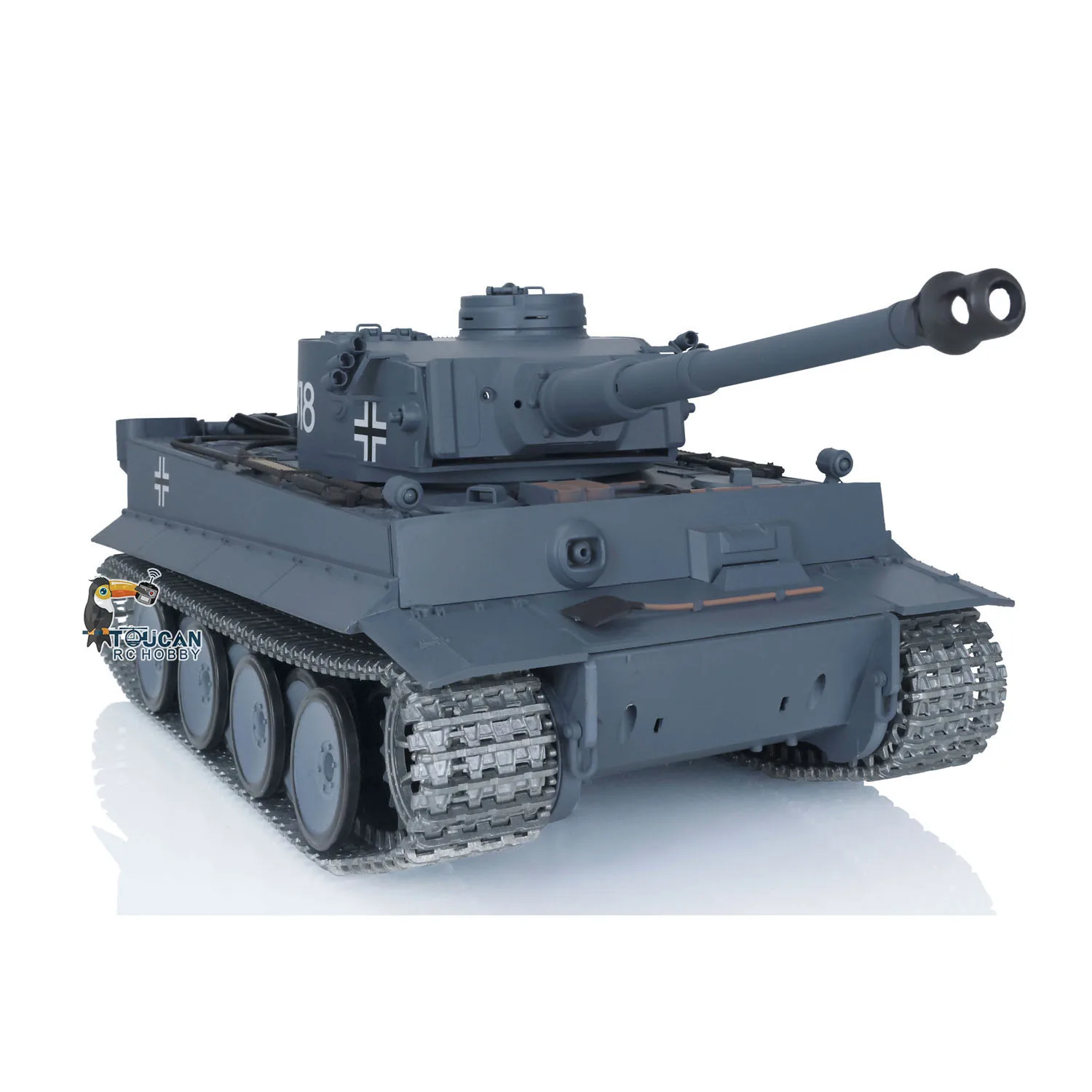 US Stock RC Tank 3818 Heng Long 1/16 Schaal 7.0 Verbeterde Duitse Tiger I Radiobesturing Tanks Hoge Kwaliteit Speelgoed Langdurige TH17239