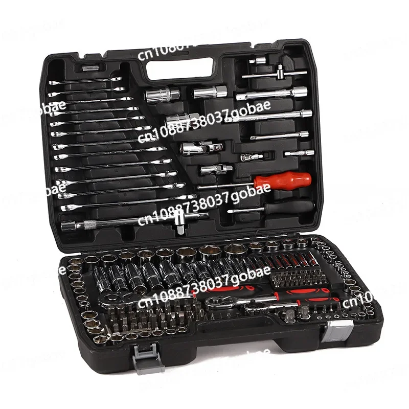 216 Piece Hardware Socket Ratchet Wrench Tool Box Set Multifunctional Car Repair Tool Bit Set