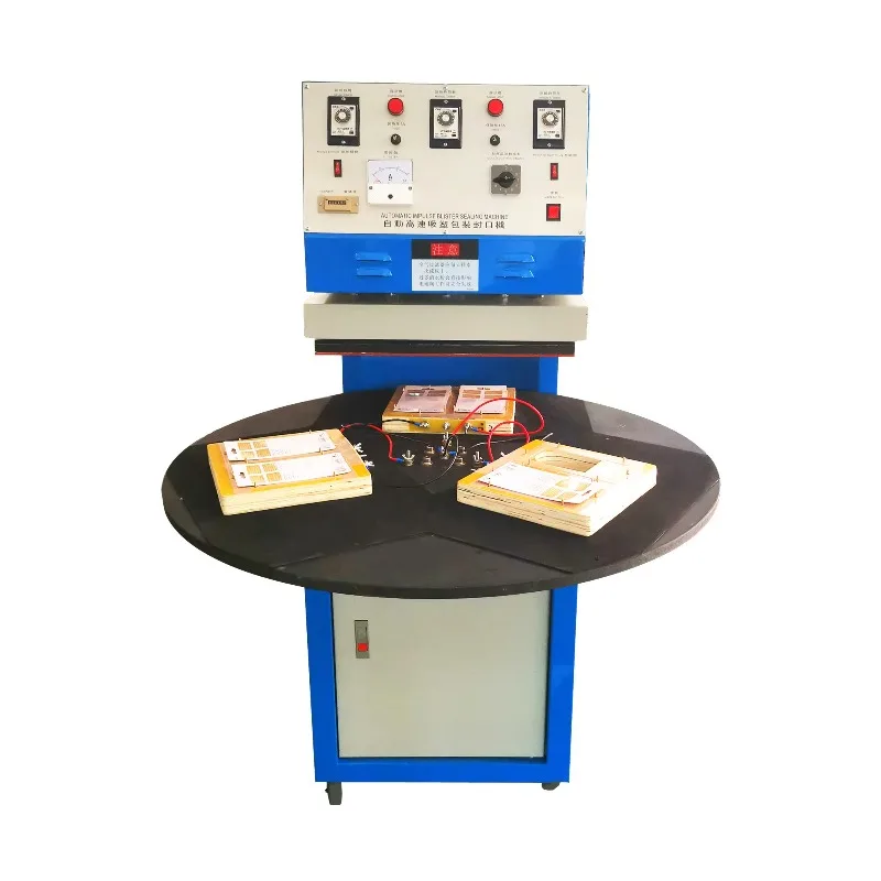 Automatic Feeding Rotary High Frequency Blister Sealing Machine PLC Control Large Turntable HF Welding Equipment Customized