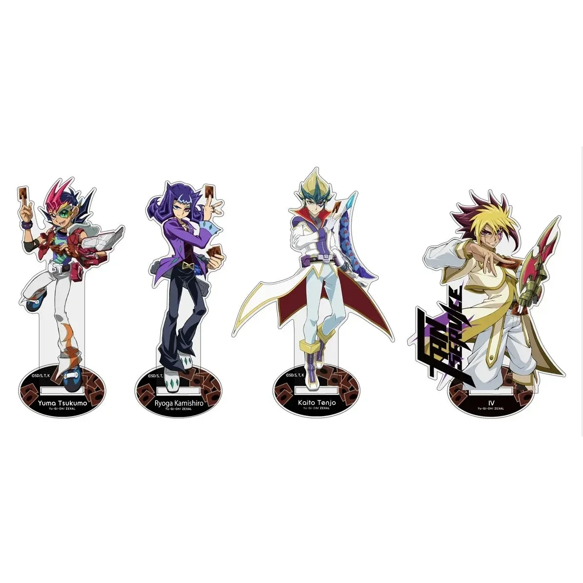 ¡Juego yu-gi-oh! ZEXAL-figura de Anime YuGiOh, Yuma, Tsukumo, Ryoga, Kamishiro, Tenjo, Quattro, Vetrix, modelo de soporte acrílico, regalo de juguete