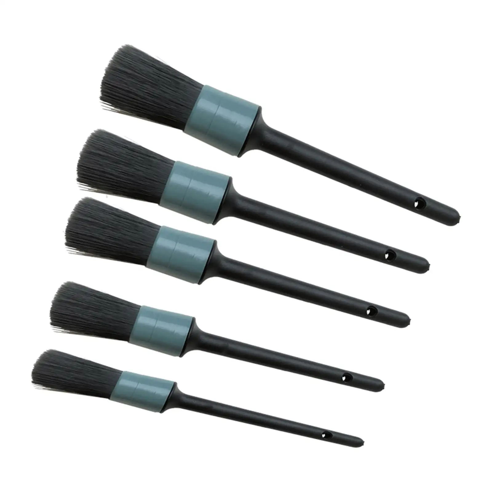 

5 Count Car Detailing Brush Set, Multi Function Soft for Washing Wheels Interior Upholstery Air Vents