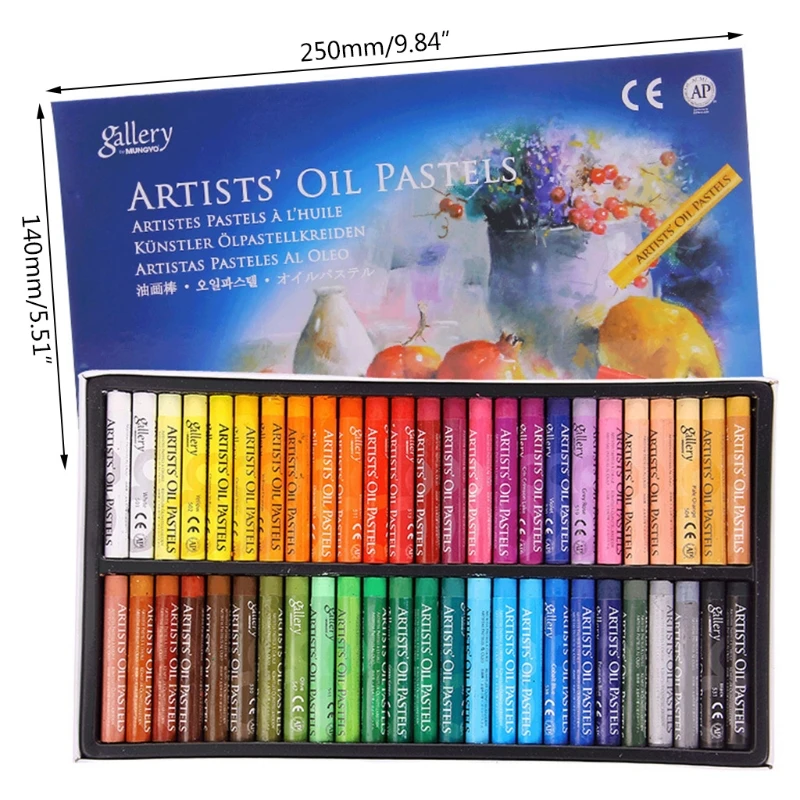 48 Vibrant Colors Child Oil Pastels Graffiti Soft Crayons for Classroom Rewards