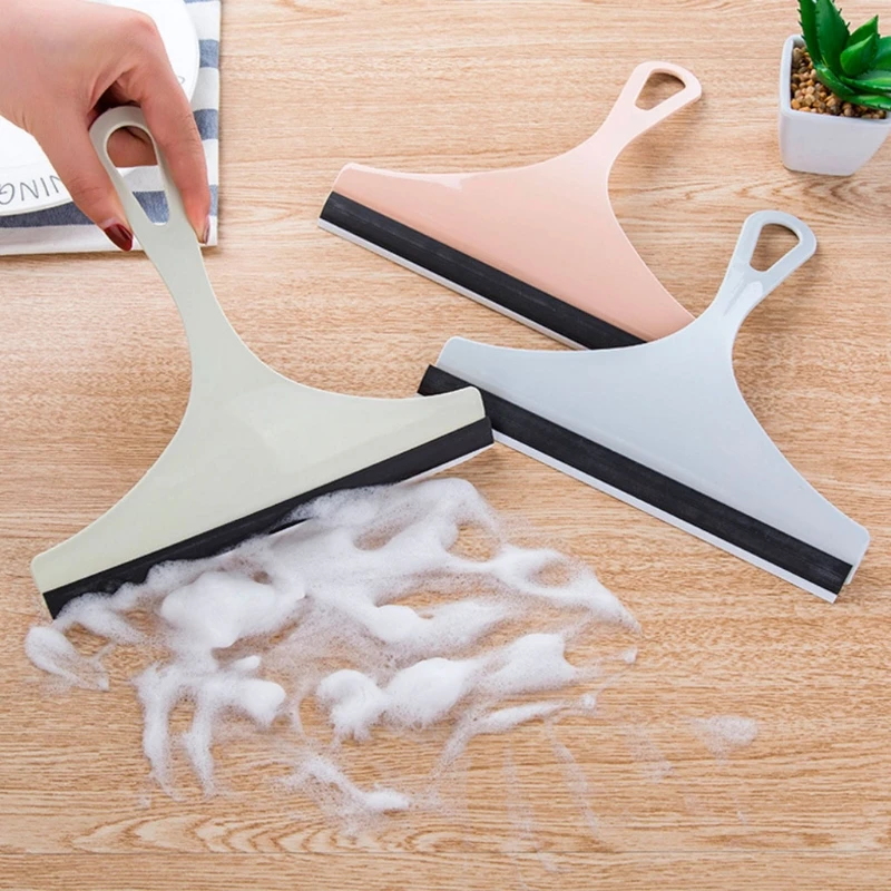 Glass Window Wiper Soap Cleaner Squeegee Scraper Bathroom Mirror Car Blade Brush