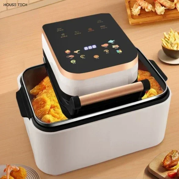 household kitchen Air fryer new oven integrated double-layer sweet potato fried egg tarts visible large capacity high power