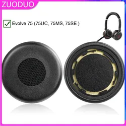 Replacement Ear Pads For Jabra evolve 75 75+ Headphone Accessories Earpads Headset Ear Cushion Repair Parts Foam