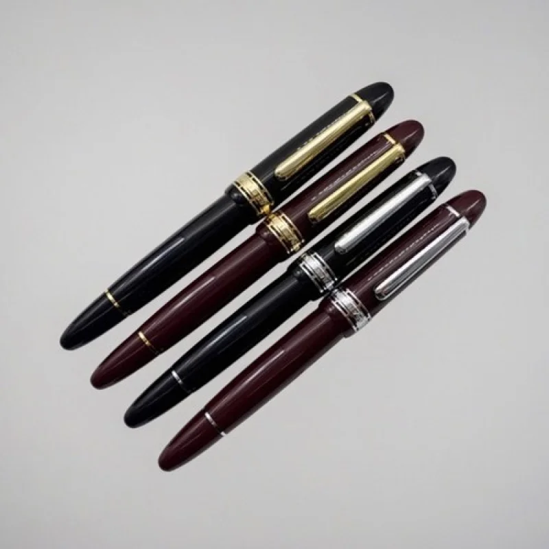 

A+ New JUNL 930 Resin Fountain Pen Iridium EF/F/M Nib Writing Pen With Ink Windowhn