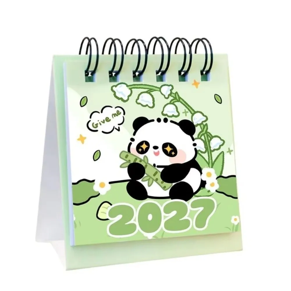 Paper 2027 Desk Calendar Portable Date Checking Mini Calendar Decorative Display Yearly Format Portable Calendar