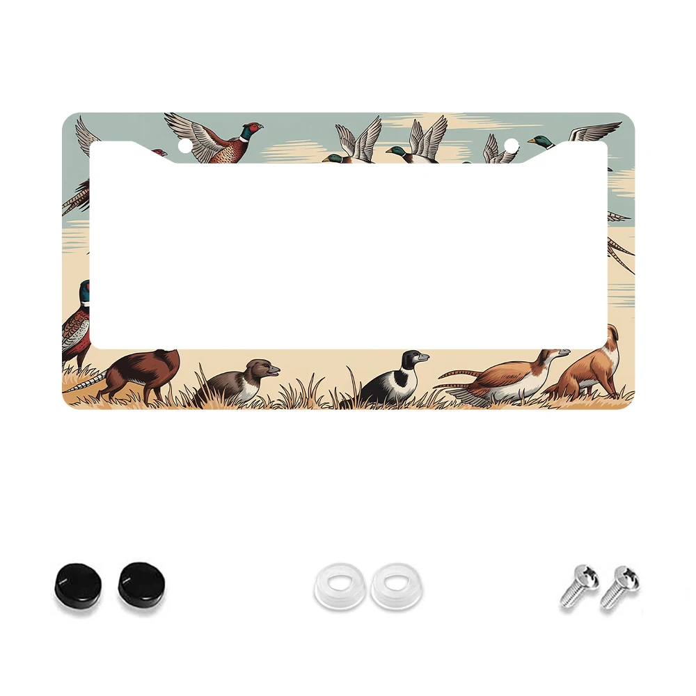 

1 шт., винтажная красочная рамка для номерного знака с 2 отверстиями, алюминиевый материал, 6x12 дюймов, с винтом, подарок для украшения автомобиля