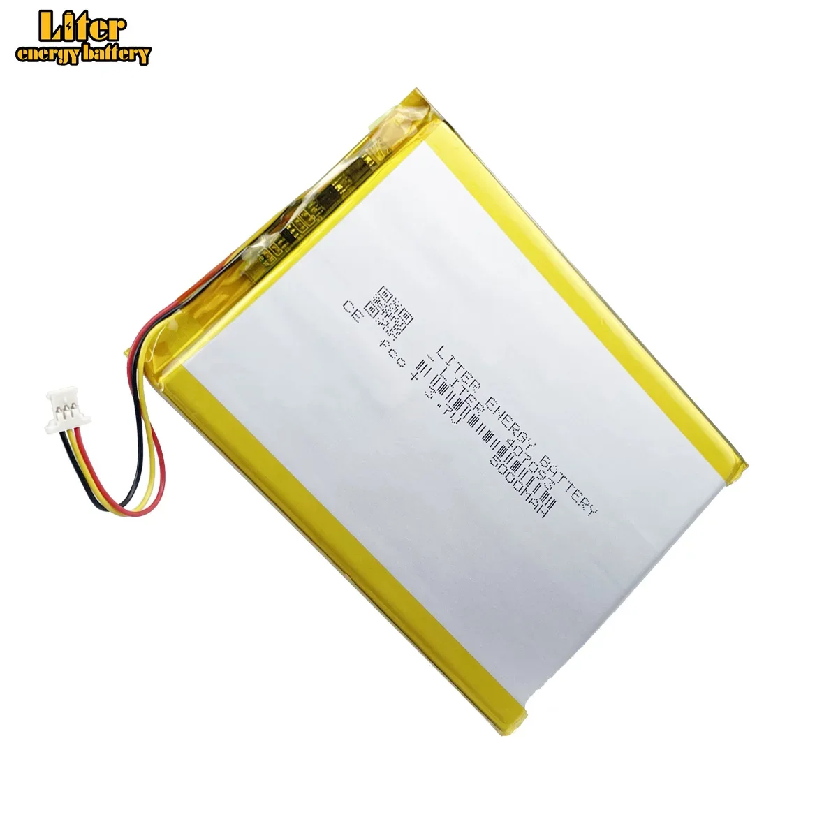 3-wires connector 407093 3.7V 5000mah polymer lithium ion battery Lipo battery for tablet pc 7 inch MP3 MP4 GPS replace