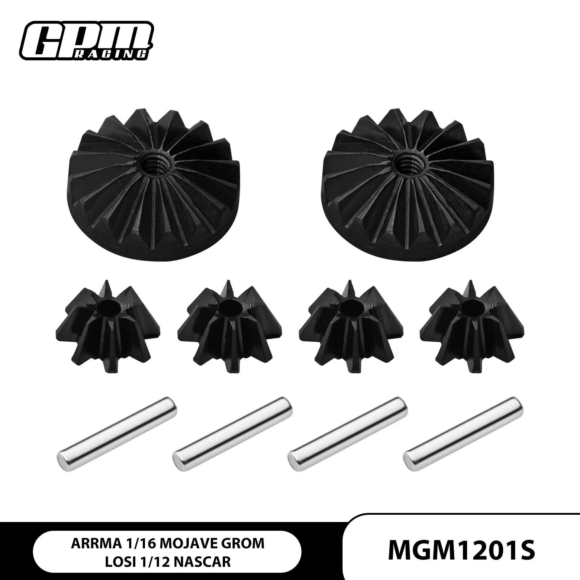 GPM 부품 ARRMA 1/16 Mojave Grom / LOSI 1/12 NASCAR용 45STEEL 전면/후면 차동 기어