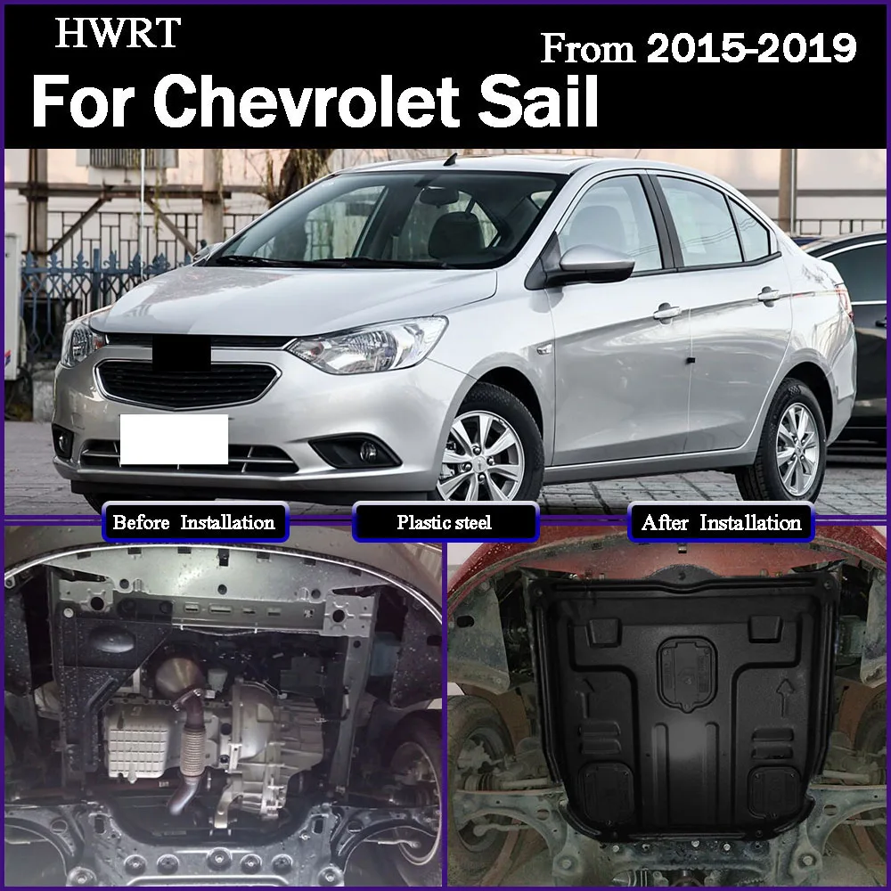 

Under Engine Guard Splash Shield Mud Fender Cover Plate Fender Mudguard Protector For Chevrolet Sail 2015-2019 1.3L 1.5L