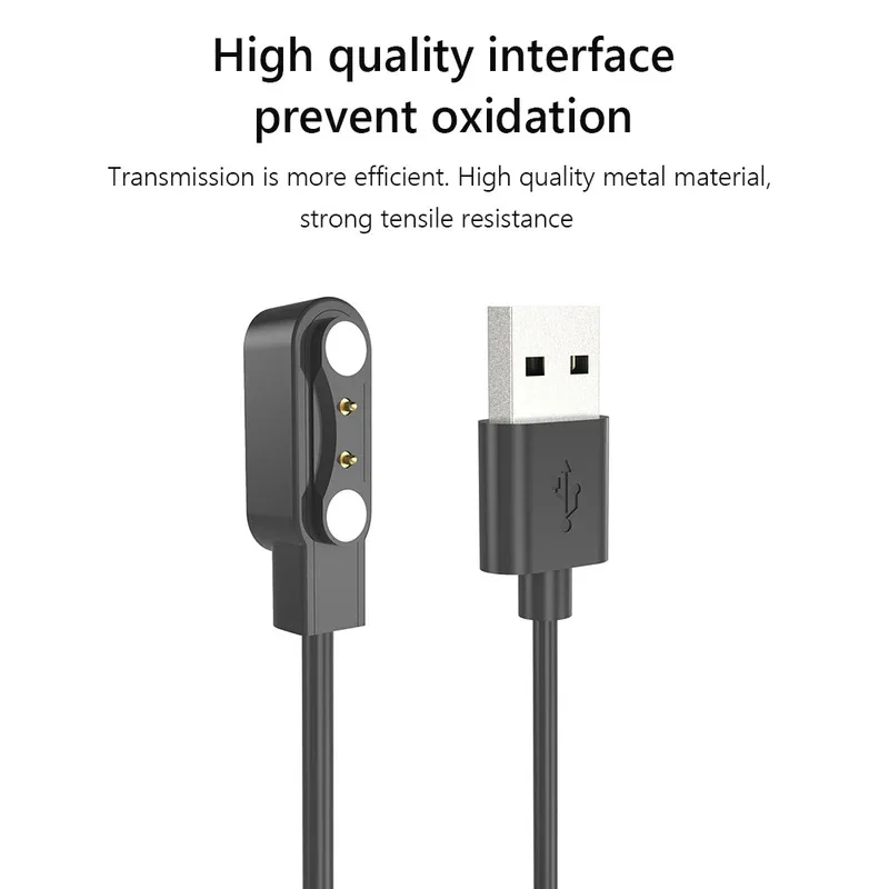 Smartwatch Dock Charger Adapter USB Charging Cable Cord for COLMI I30 Smart Watch Power Charge Wire Replacement Accessories
