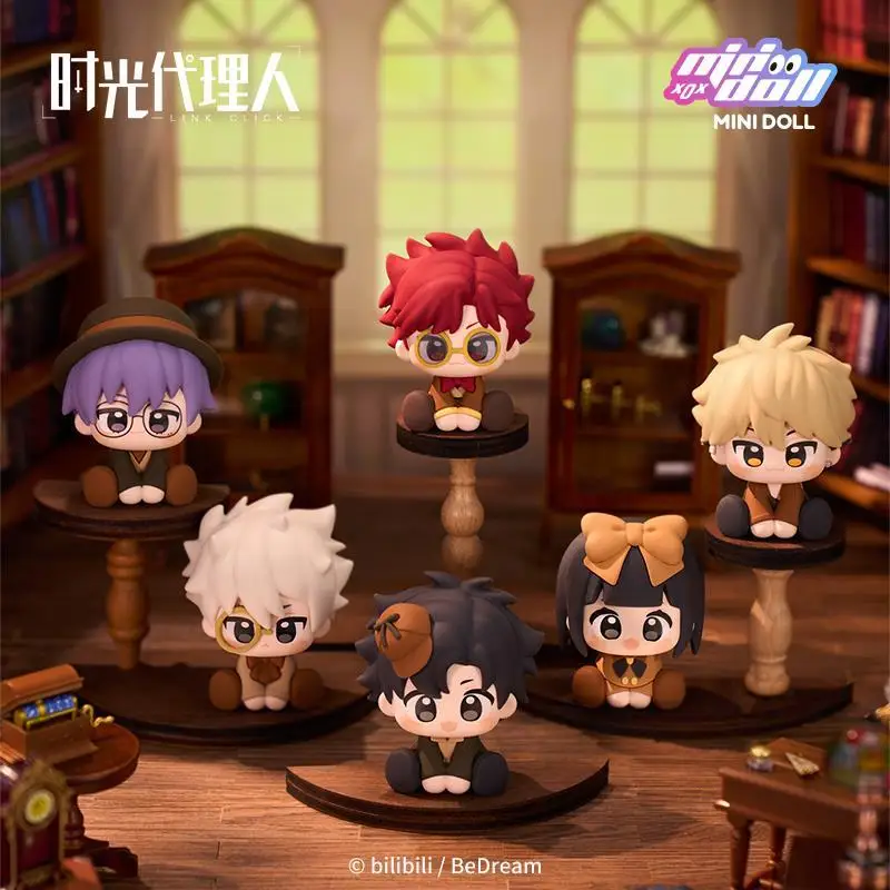 

Minidoll Link Click Yingdu College Series слепая коробка Kawaii сидячая поза гаражный комплект украшения для рабочего стола мягкий пластиковый орнамент