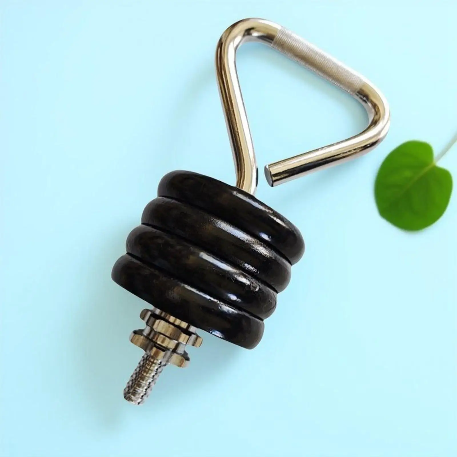 Portable Kettlebell Handle for Weight Plates Adjustable Dumbbell Converter Secure Steel Build