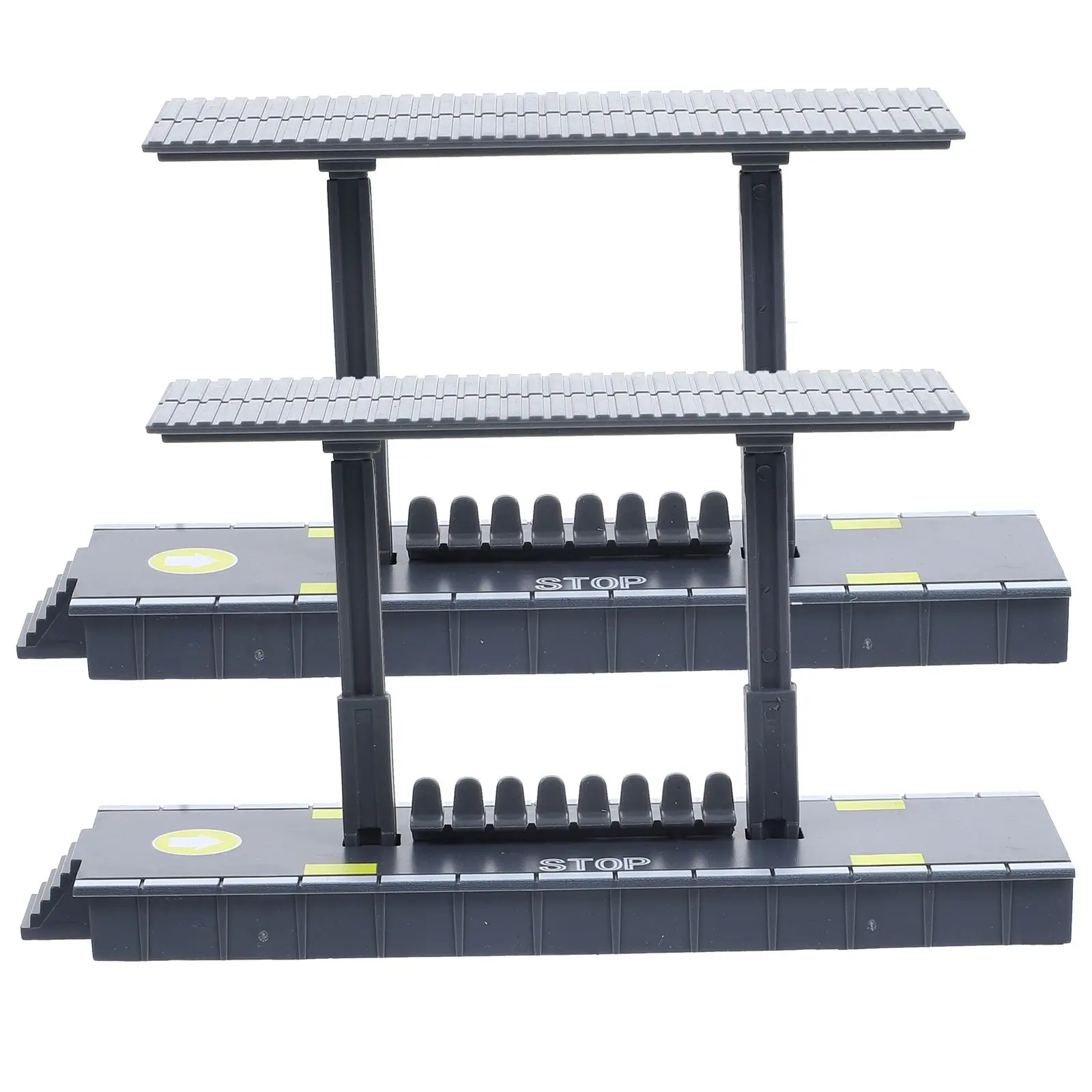 

2 Pcs Station Platform Model Kids Toy Assembled Accessories Railway Station Model Train Scene DIY Craft Games