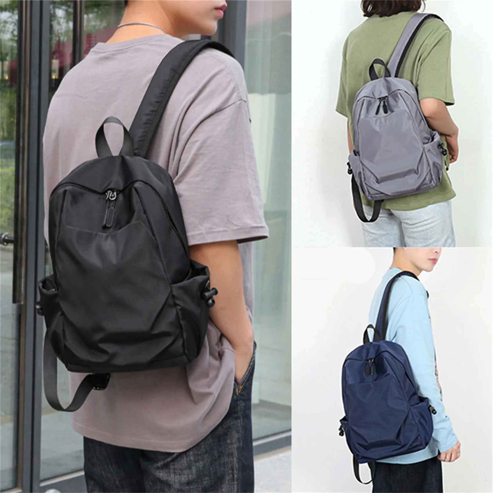

Mini Men's Backpack Fashion Small Black Shoulder School Bag for Man Canvas Designer Waterproof Sports Travel Male Backpacks