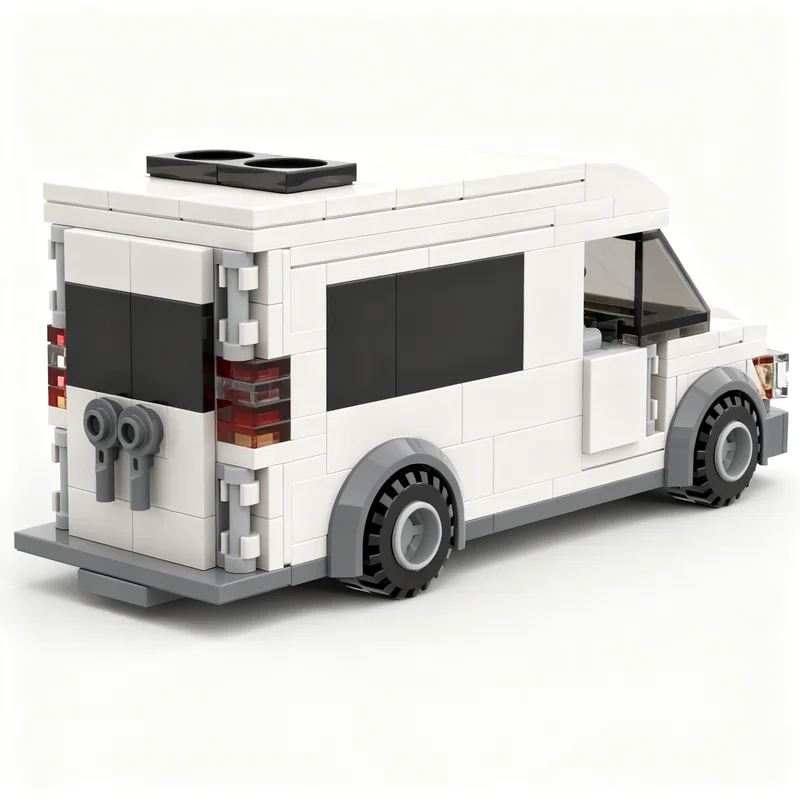 215pcs MOC Mercedesesed Sprinter City Cargo Model Building Blocks Architecture Idea DIY Birthday Creative Christmas Gifts Toys