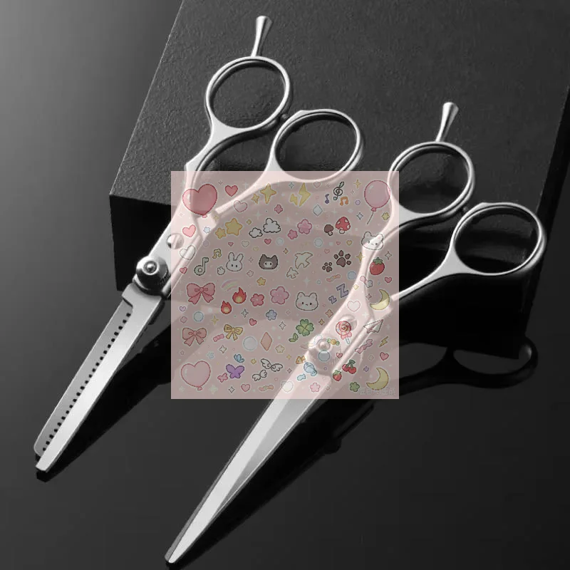 2pcs Professional Hairdressing Haircut Scissors Barber Shop Hairdresser's Cutting Thinning Tools High Quality Salon Set