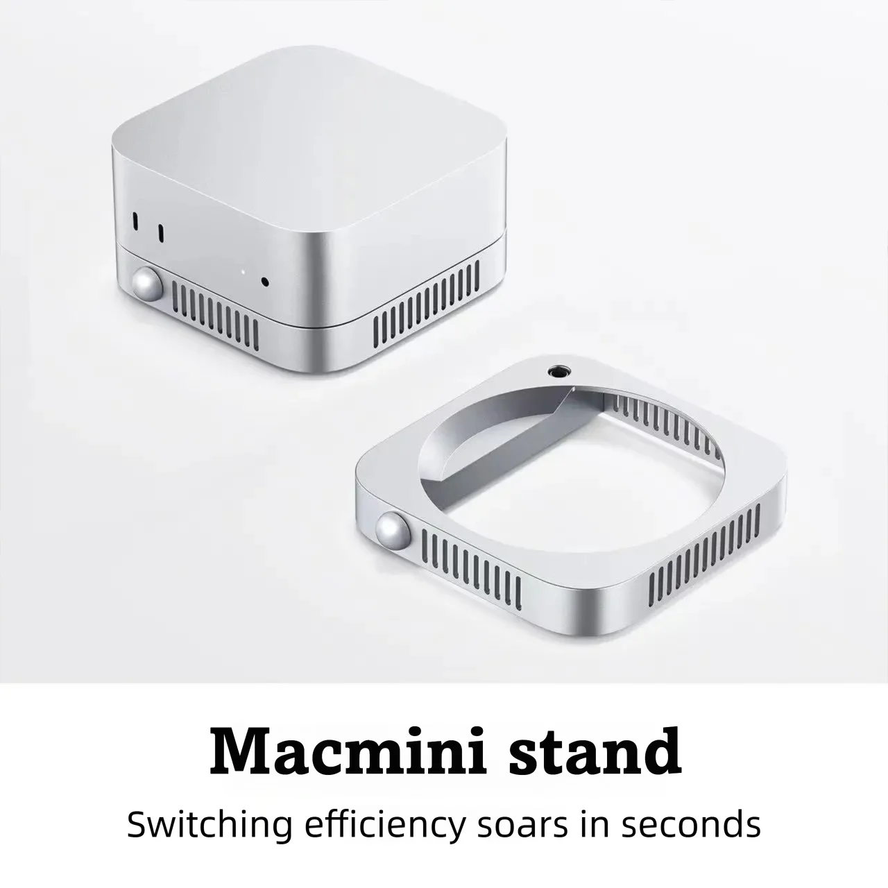 ORICO Mac mini M4/M4 Pro Stand Dock Storage Expansion Holder Heat Dissipation Bracket Cooling Accessories for MAC MINI M4/M4 Pro