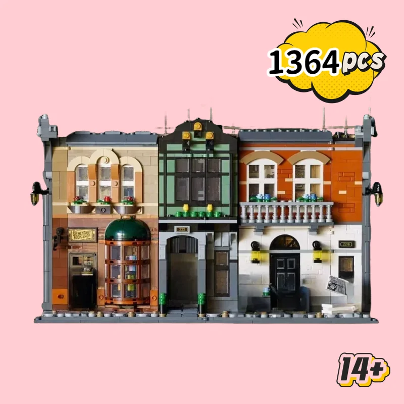 

Набор из 1364 деталей 10351: Конструктор «Уличная сцена: Мир заговоров» для мальчиков, украшение для книжной полки, игрушка, подарок на праздники и день рождения