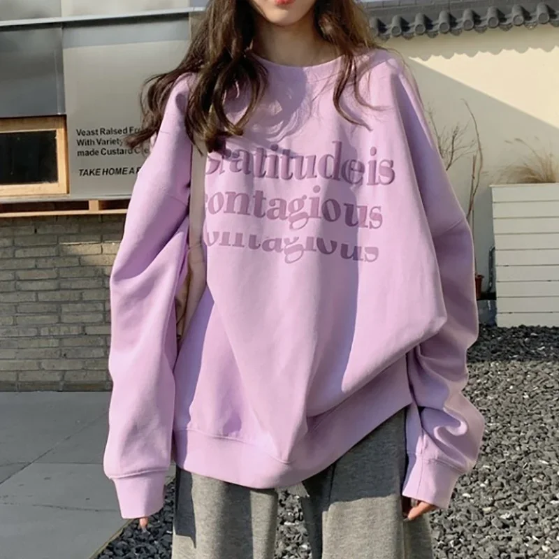 

Базовая рубашка с длинным рукавом, топ, женская одежда, свободная повседневная женская одежда, осенне-зимнее пальто, винтажное пальто с круглым вырезом