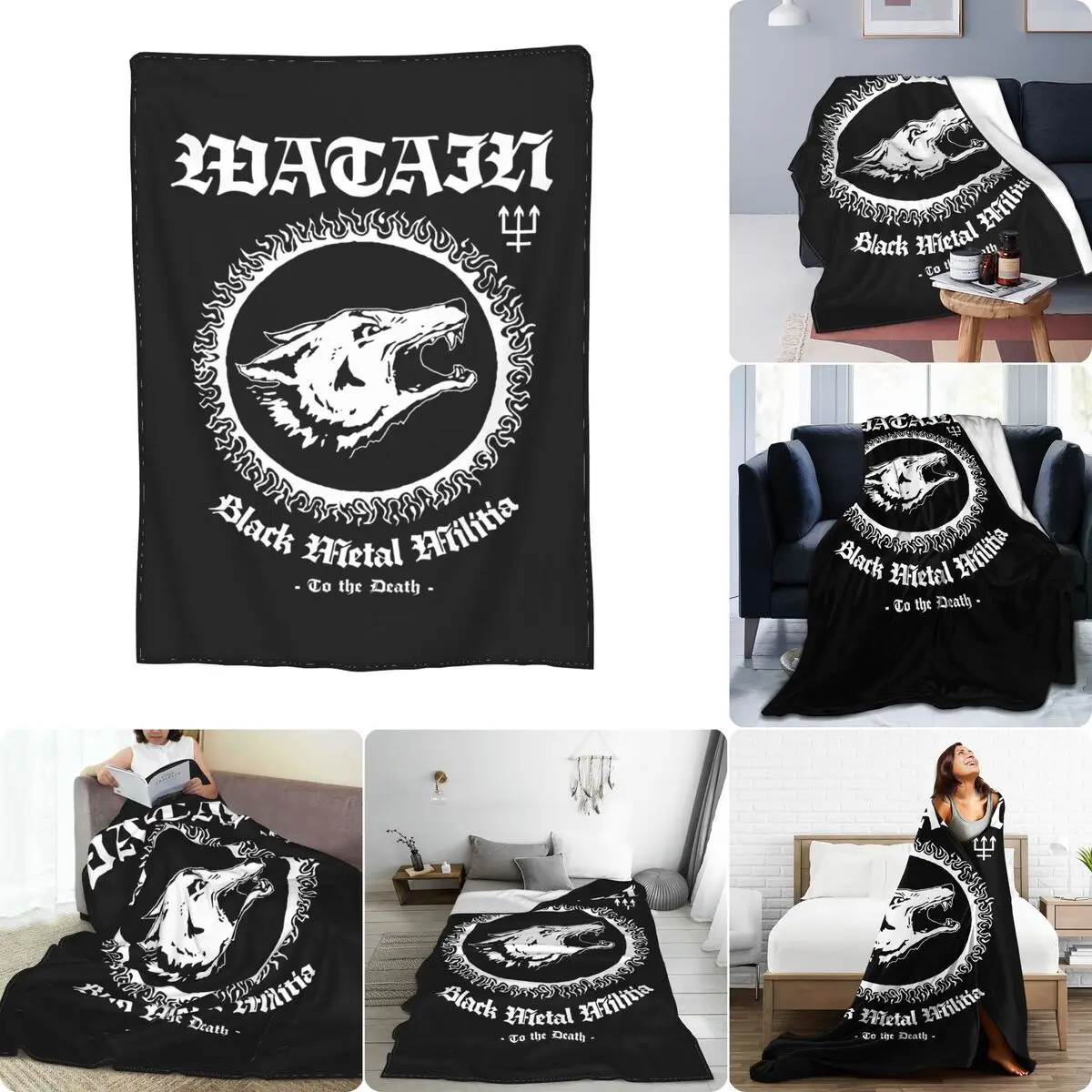 Watain Black Metal Militia Ultra-Soft Micro Fleece Blanket Autumn