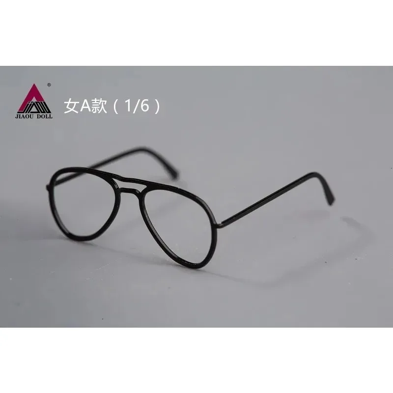 In Stock 1/6 Scale Female Male Glasses Model Glass Frame Black Rose Gold Fit 12 Inches Soldier Action Figure Doll Accessories