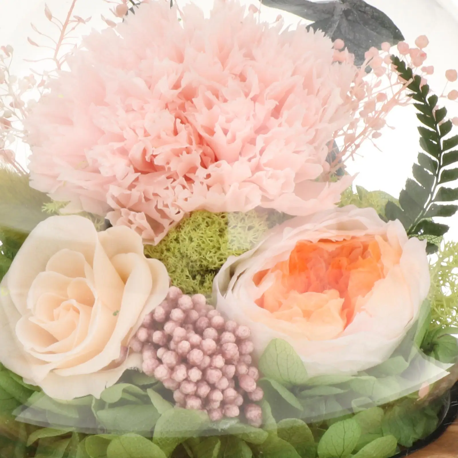 

Preserved flowers, roses, gifts, Mother's Day gift with lights, carnations,