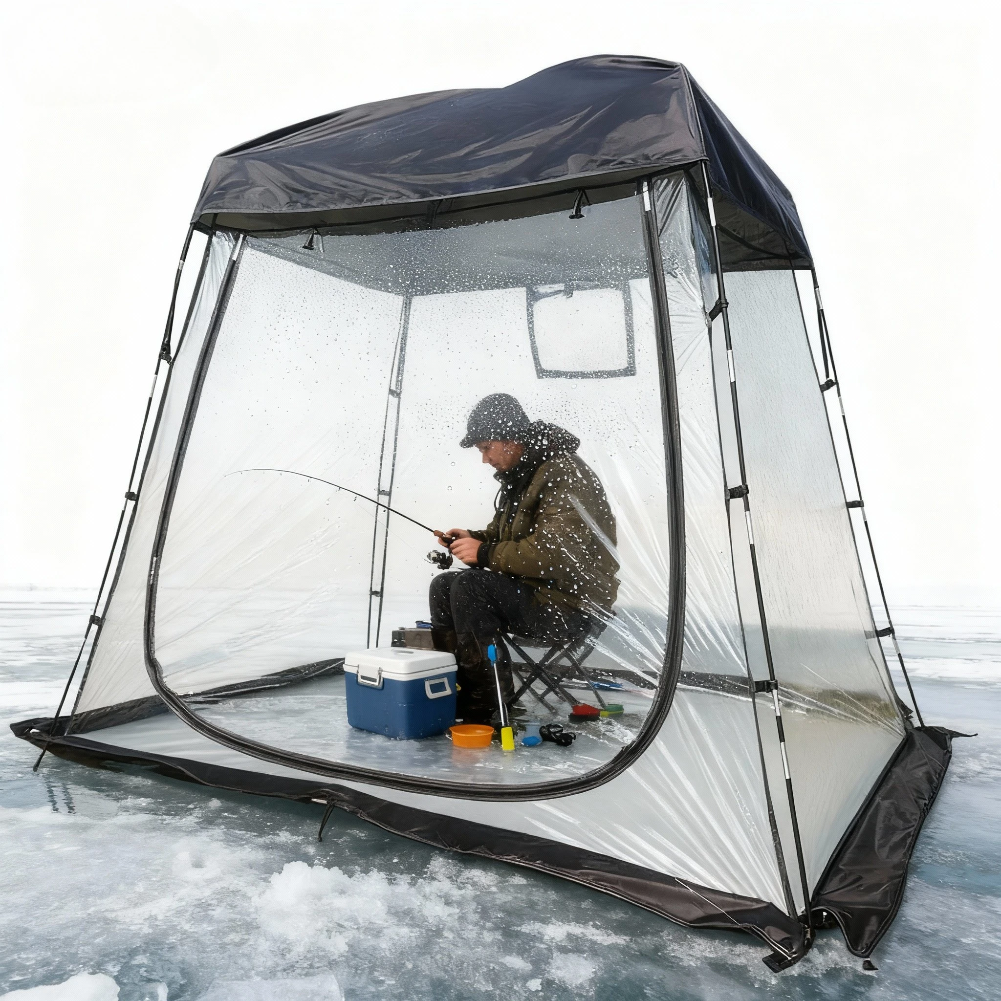 

Прозрачная уличная палатка на 2-3 человека — палатка для зимней рыбалки, загорание на заднем дворе/студия на открытом воздухе и зимний офис