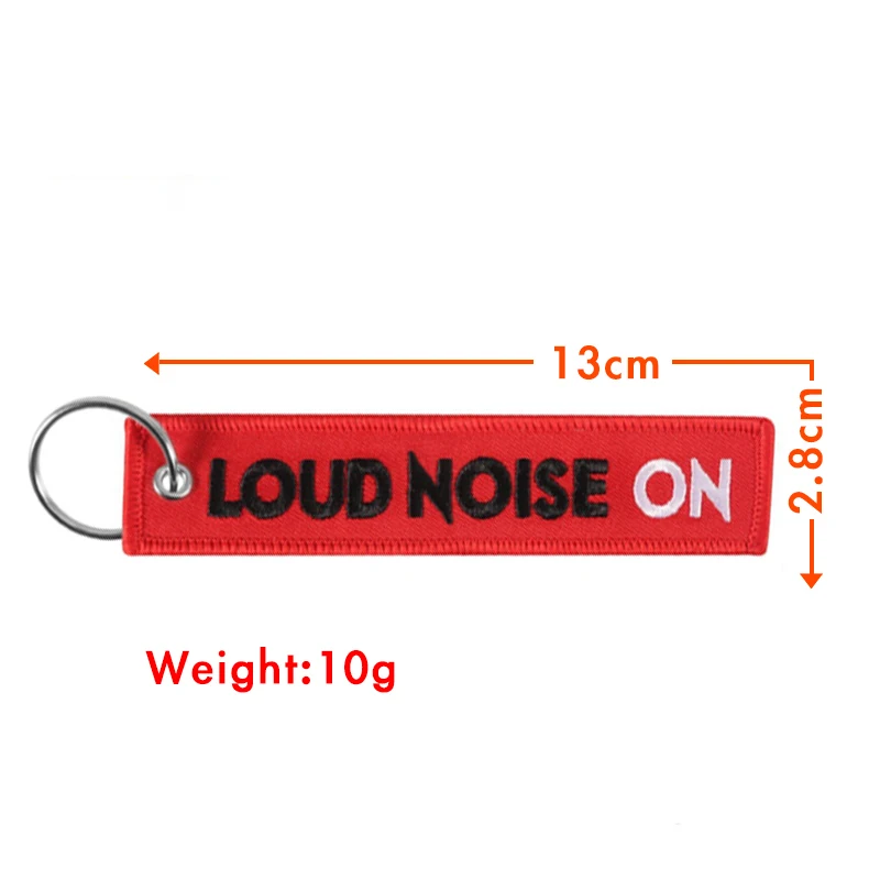 1 PC Wholesale Aviation Keychain Loud Noise On Both Sides Embroidery Car Key Chain Accessories Backpack Pendant