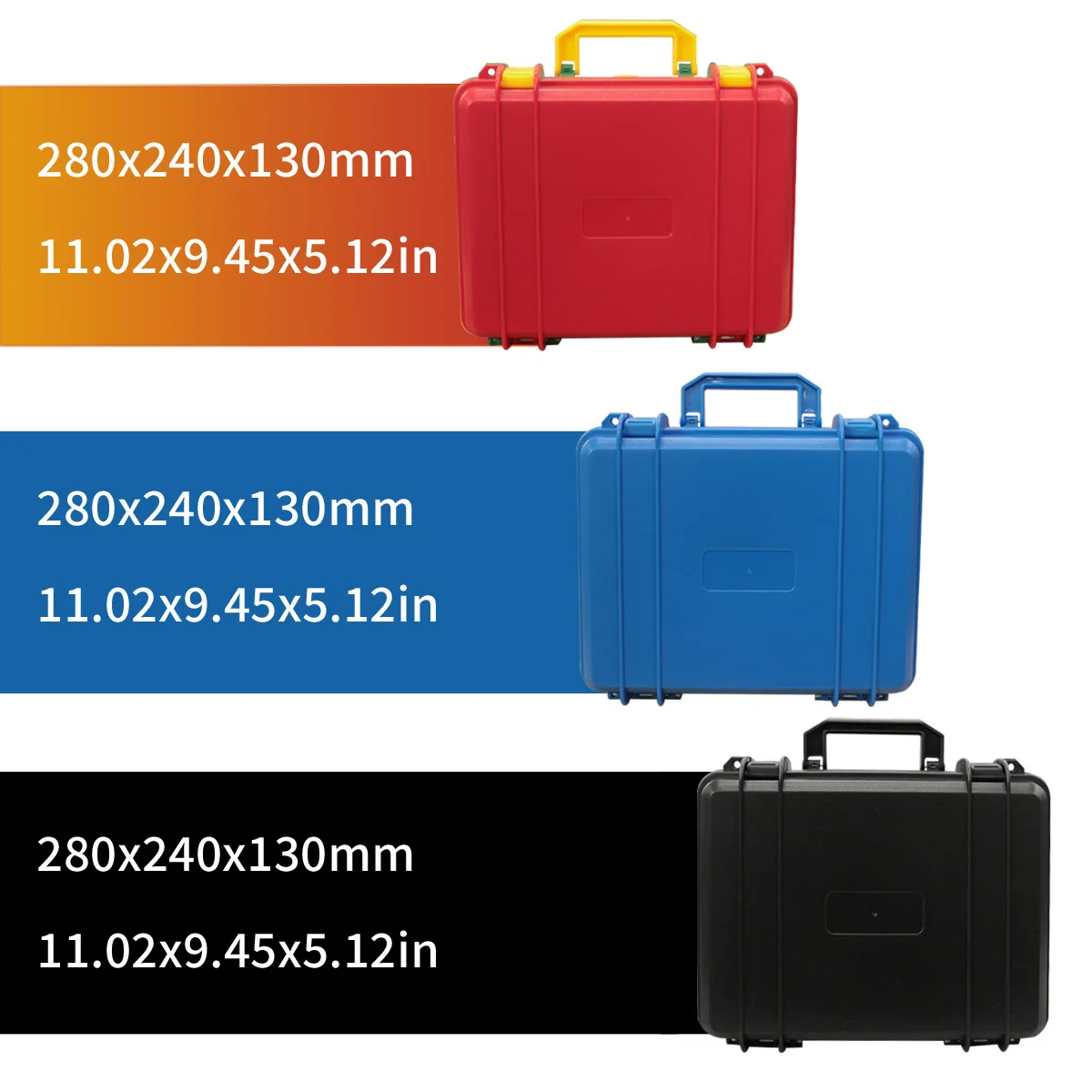 صندوق أدوات صيانة السيارات البلاستيكي المقاوم للماء والرطوبة مع إسفنجة، حقيبة تخزين محمولة لحماية السلامة #3