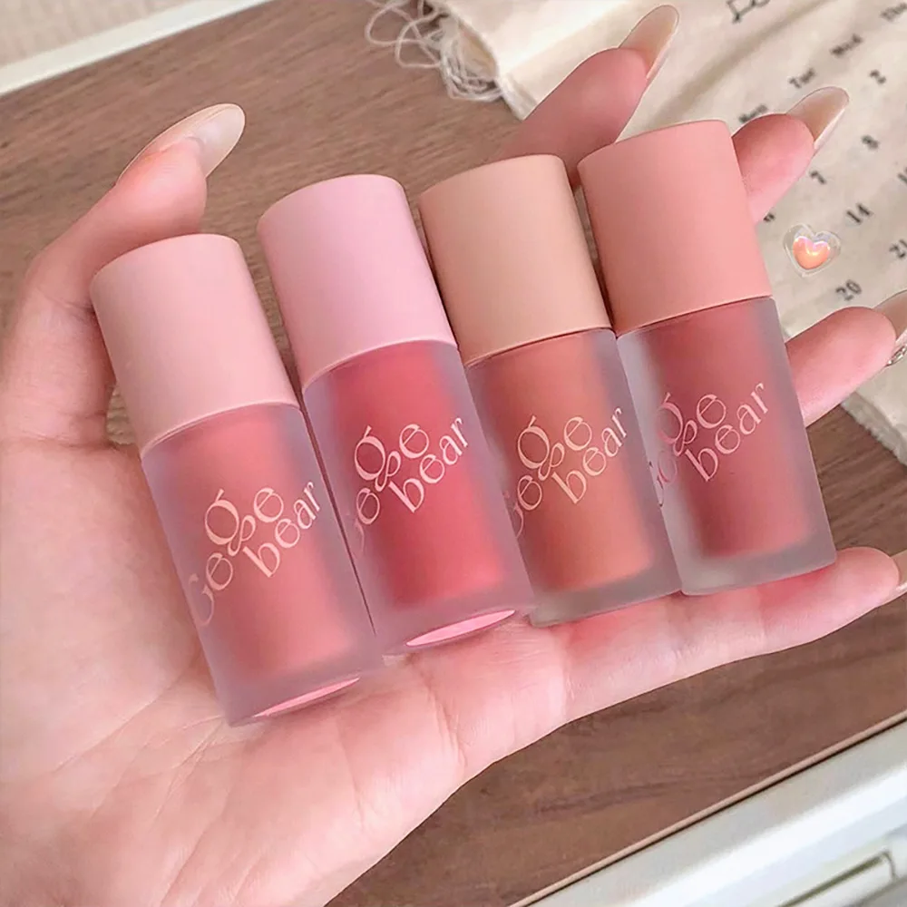 Gege Bear スムーズ多目的クリーム拡張カラーブラッシュアイシャドウ色あせしにくいヌードマットベルベットリップグレーズ