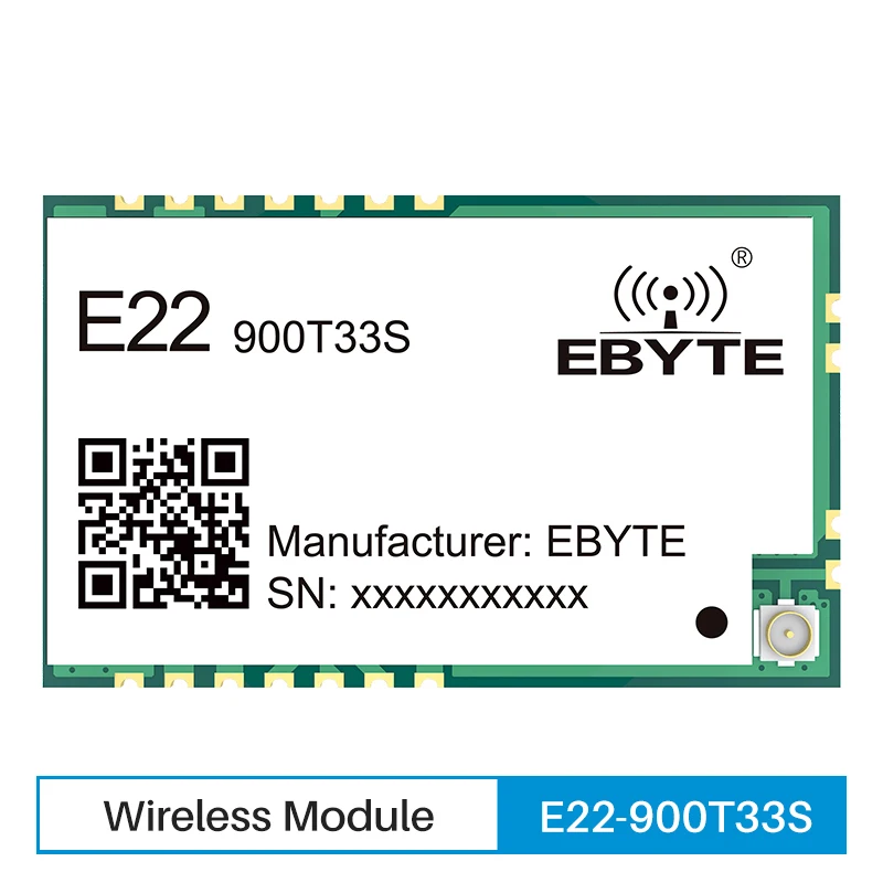 SX1262 868/915MHz LoRa Wireless Module E22-900T33S IPEX Relay Networking 2W 16KM Long Distance LBT RSSI SMD Module