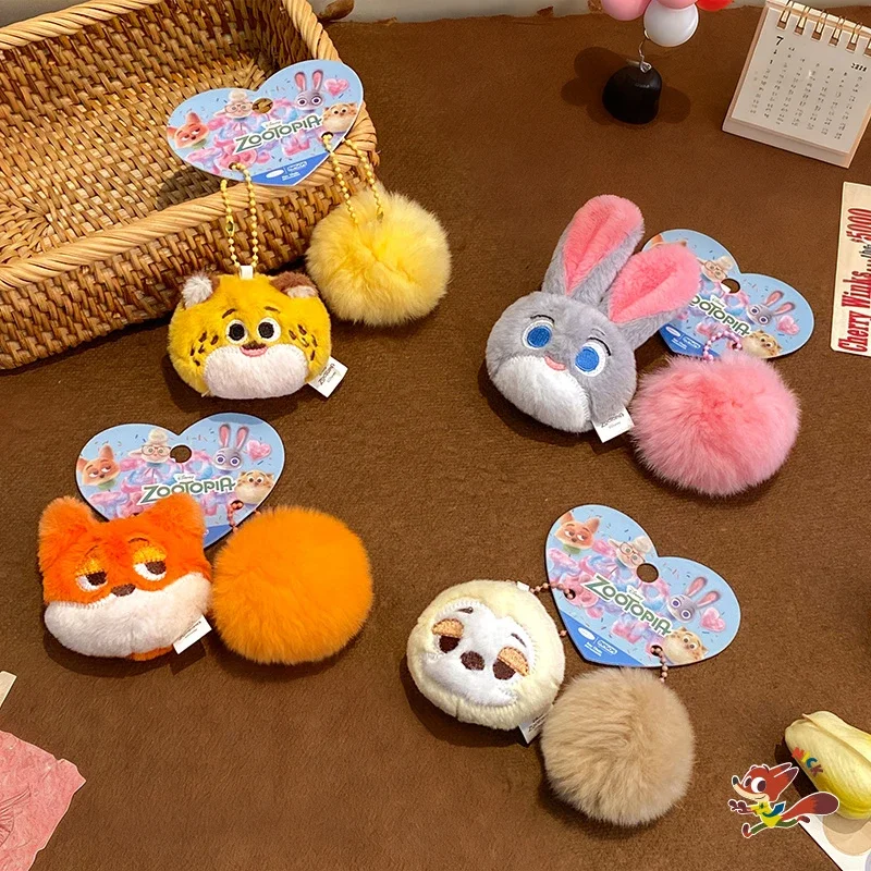 Disney véritable Zootopia 2 Judy Hopps Nick Wilde sac à dos pendentif en peluche jouet mignon poupée sac porte-clés cadeau de noël pour enfants