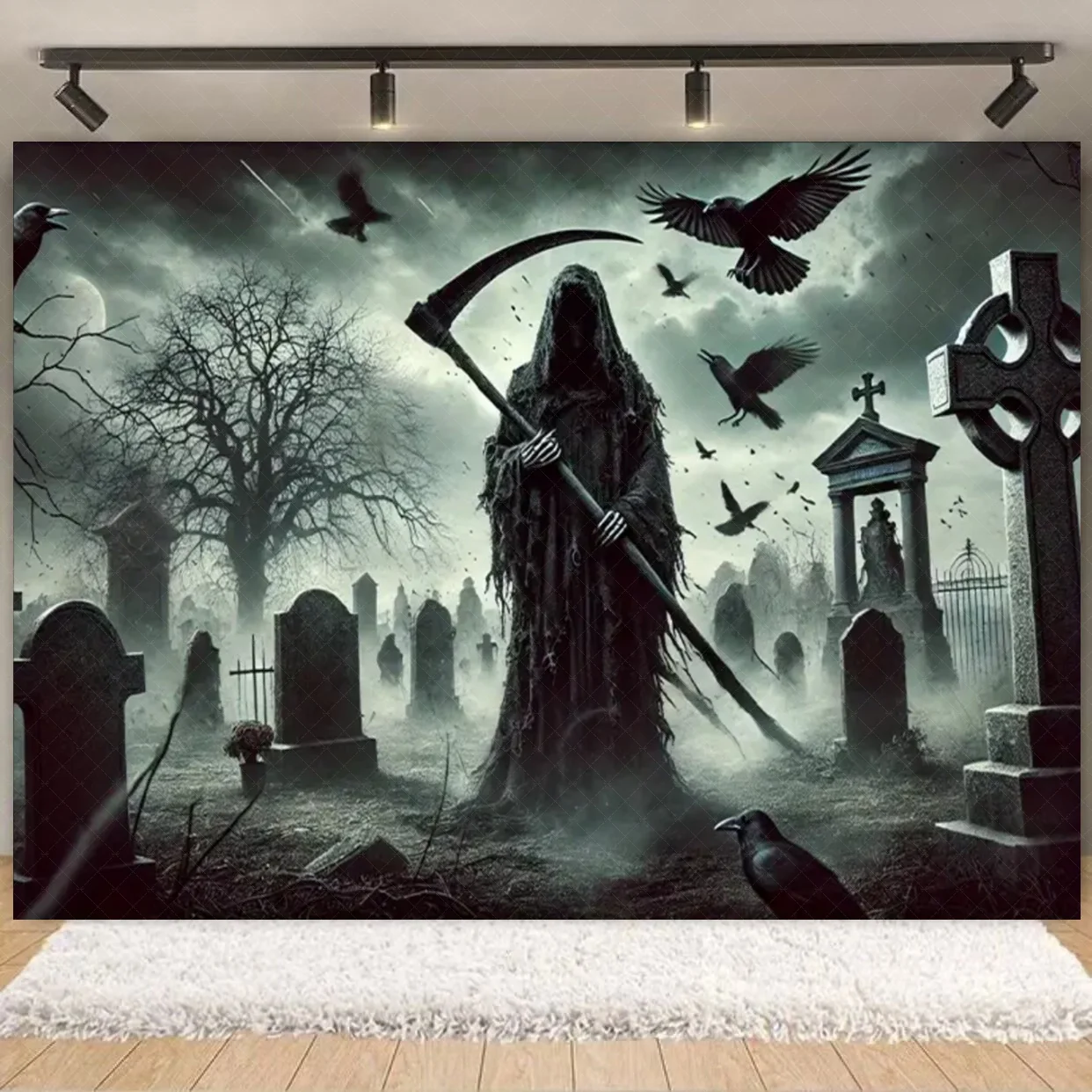 خمر هالوين القلعة جدار خلفية التصوير الفوتوغرافي صور حجر مقوس الباب والنوافذ تصميم استوديو الطرف الديكور الدعائم #3