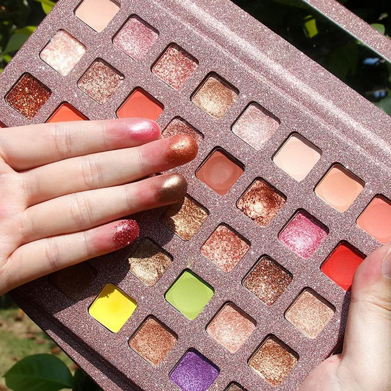 Palette de fards à paupières de 40 couleurs, poudre de fard à paupières scintillante et mate, facile à colorier, maquillage cosmétique