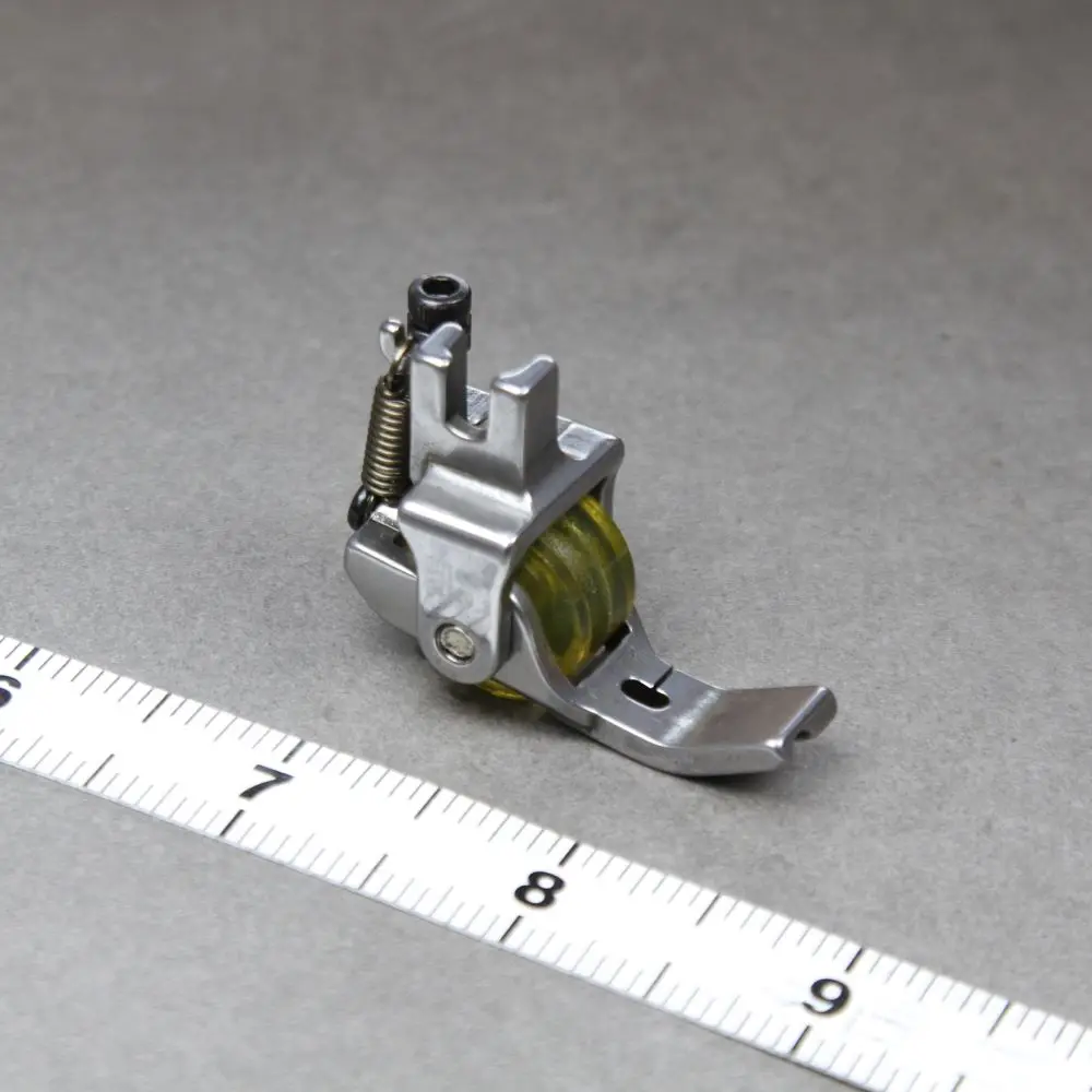 NEW 3MM Left Slotted Corded Thick Material Roller Presser Foot for Flatbed Sewing Machine Parts