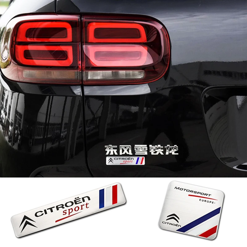 Car Badge Sticker Auto Trunk Metal Stickers For Citroen C1 C2 C3 Vts C4 Saxo C4L C5 C6 C8 Xsara Picasso Berlingo Cactus