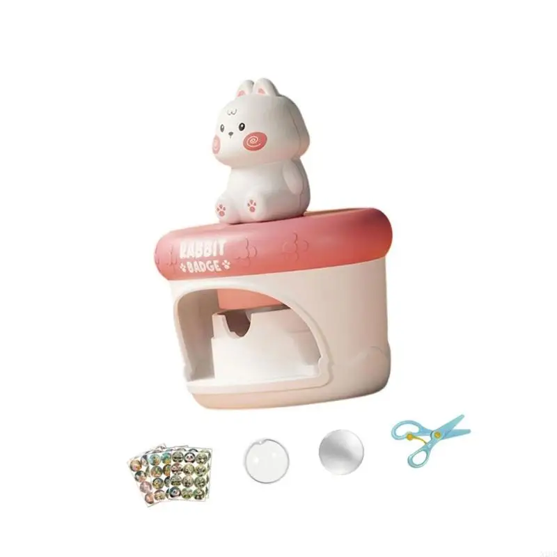 Kinderen Craft Kits Badge Maker Safe Plastic Badge Press Machine speelgoed voor kinderen Early Educational Crafting Project