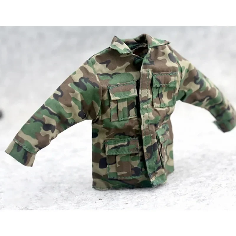 Maßstab 1/6 Soldat Armee Mantel Hosen Set Dschungel Tarnung Kampf Uniform Kleidung Modell für 12'' Zubehör Körper Fogures Puppe