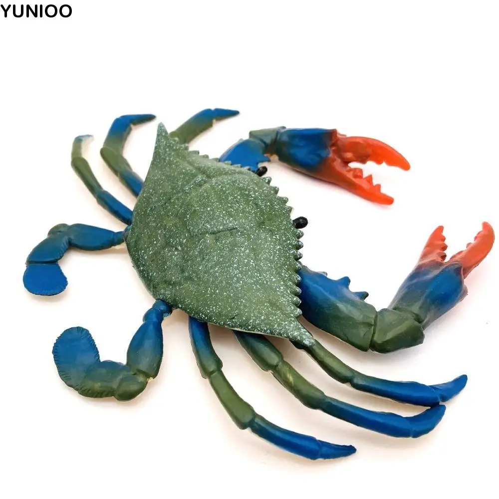 

PVC Simulation Sea Life Animals Model Statue Handmad Octopus Action Figures Toy Ornament Cartoon Crab Model Figurines