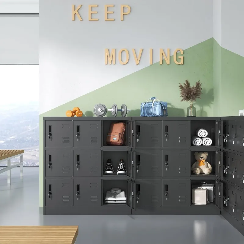 خزانة تخزين الموظفين، خزانة معدنية للموظفين، خزائن صالة الألعاب الرياضية الفولاذية مع فتحة للبطاقات، خزائن تخزين المكتب للمنزل، المدرسة