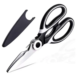 Multifunctional kitchen scissors Household fish cutting meat scissors Stainless steel scissors Kitchen Gadgets Utility