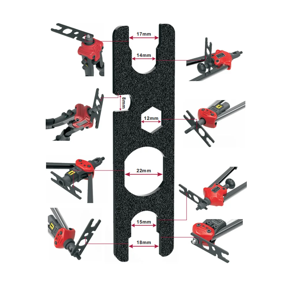 Kit de Tuercas de remache de mano profesional, BT-613 métricas con Tuercas de remache M3 M4 M5