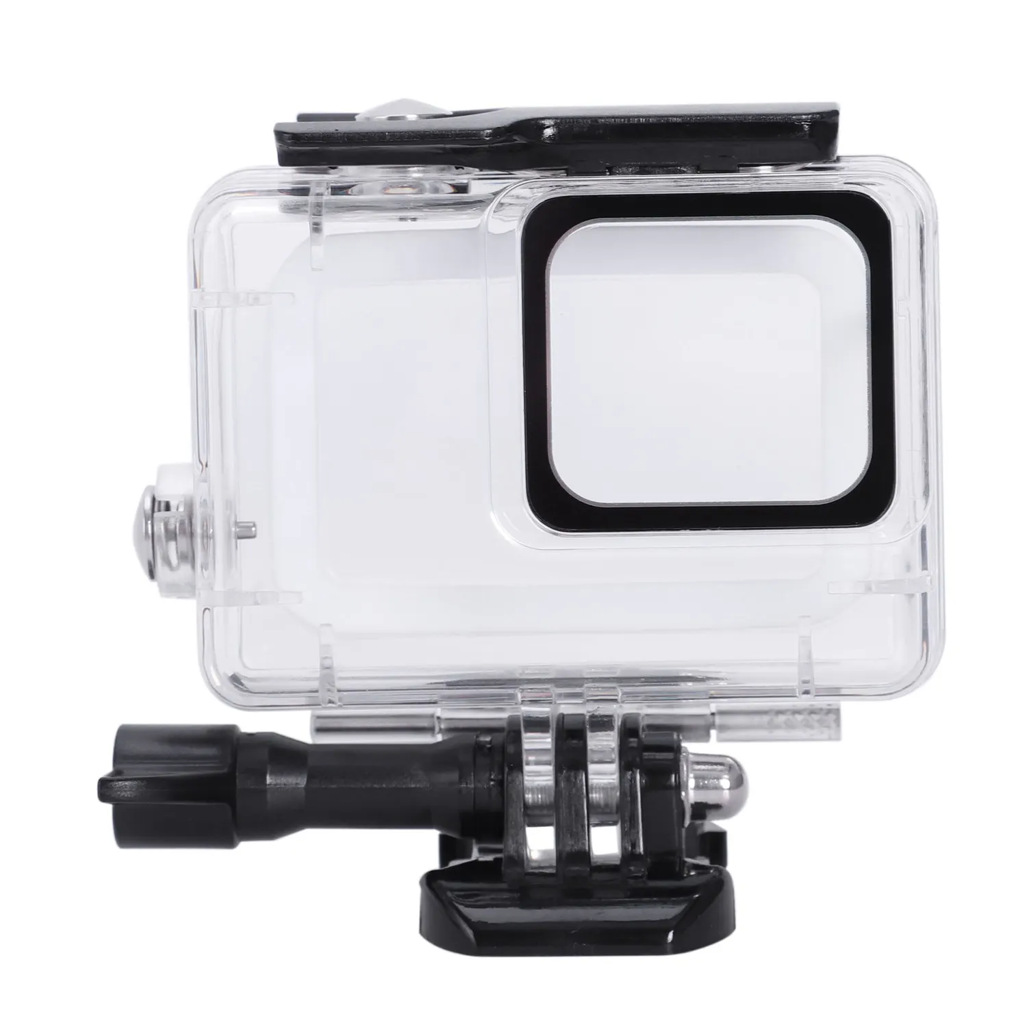 Gopro Hero 7用の防水シェル,サポートアクセサリー付きの水中ダイビングケース,白と銀,45m