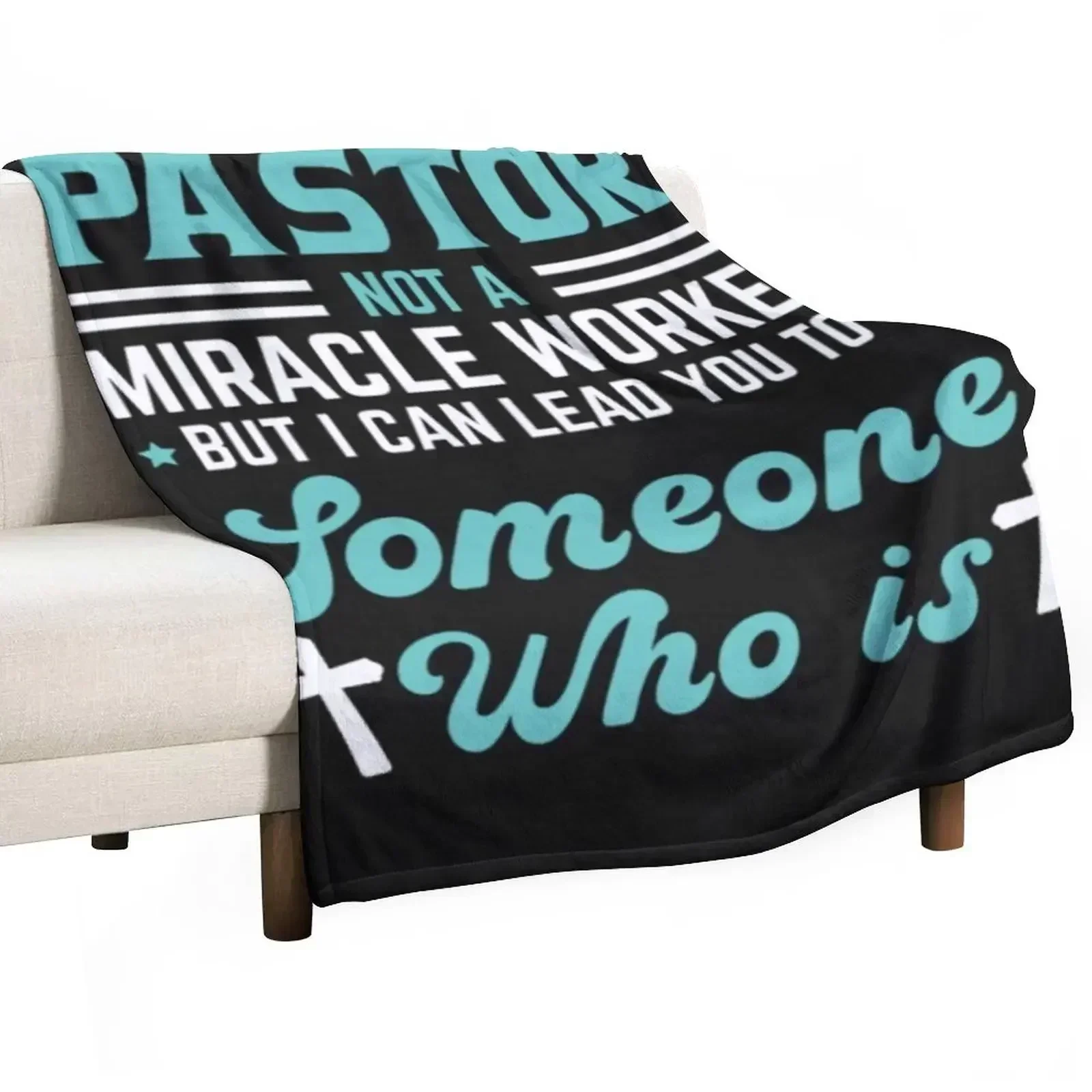 Pastor miracle worker someone who it Throw Blanket funny gift Softest Winter beds Plaid Blankets