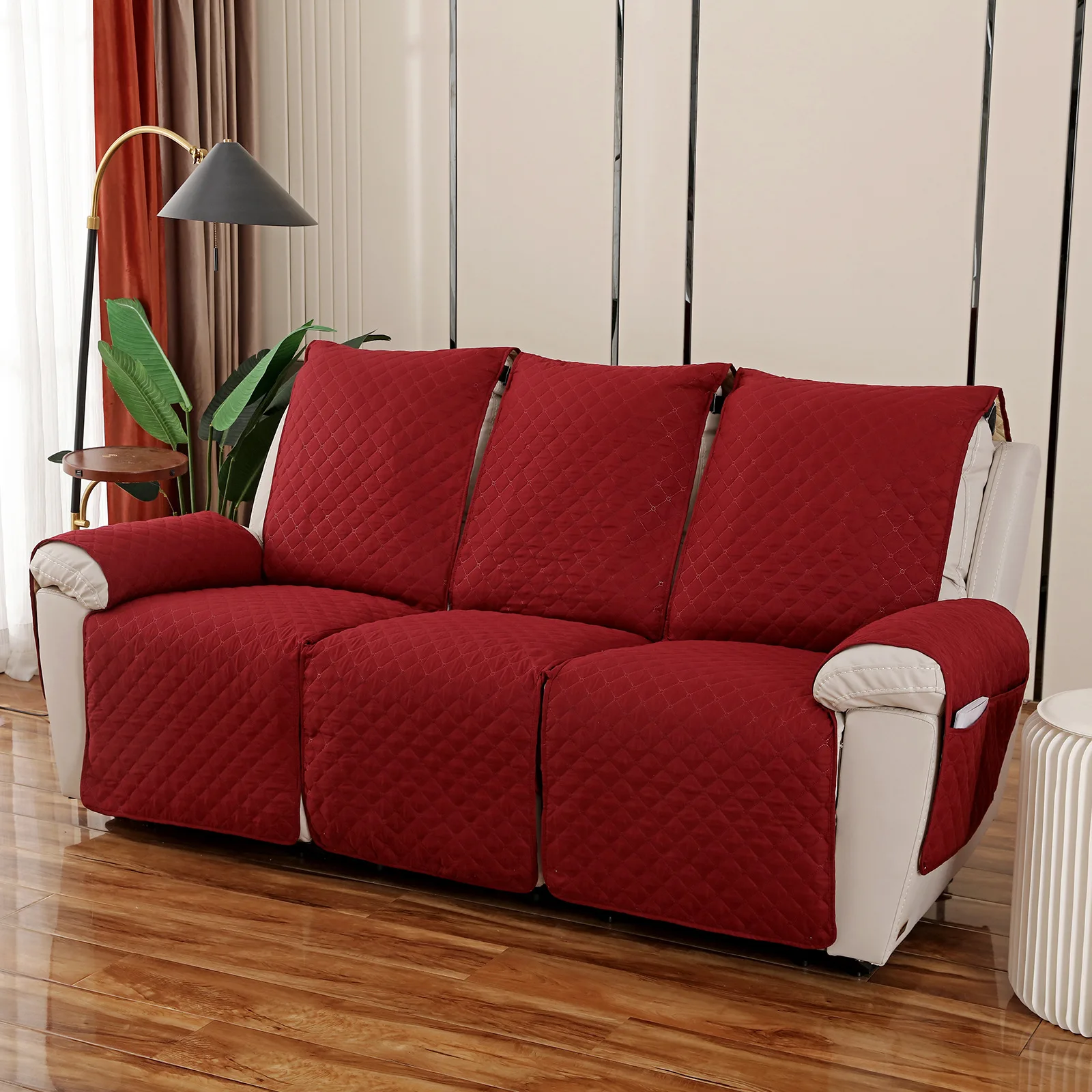 

Water Repellent 3 Seaters Seat Cushion Pad Elastic Band Sofa Covers Pet Kid Anti-Scratch Armchair Cover Couch Lounger Slipcover