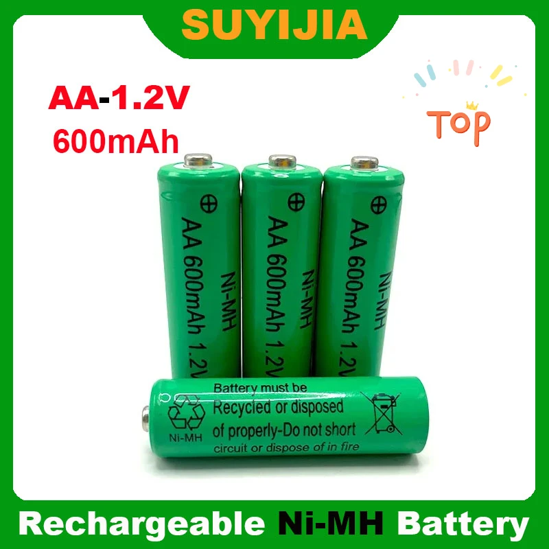 AA 1.2V 600mAh Ni-MH Rechargeable Battery for Dewalt Remote Control Dewalt MP3/MP4 Electric Shaver Easy To Use and Affordable